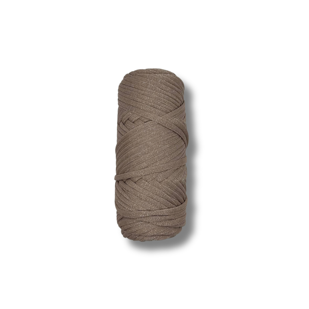 Fettuccia Glitterata per Borse all’Uncinetto Beige – Argento | 7