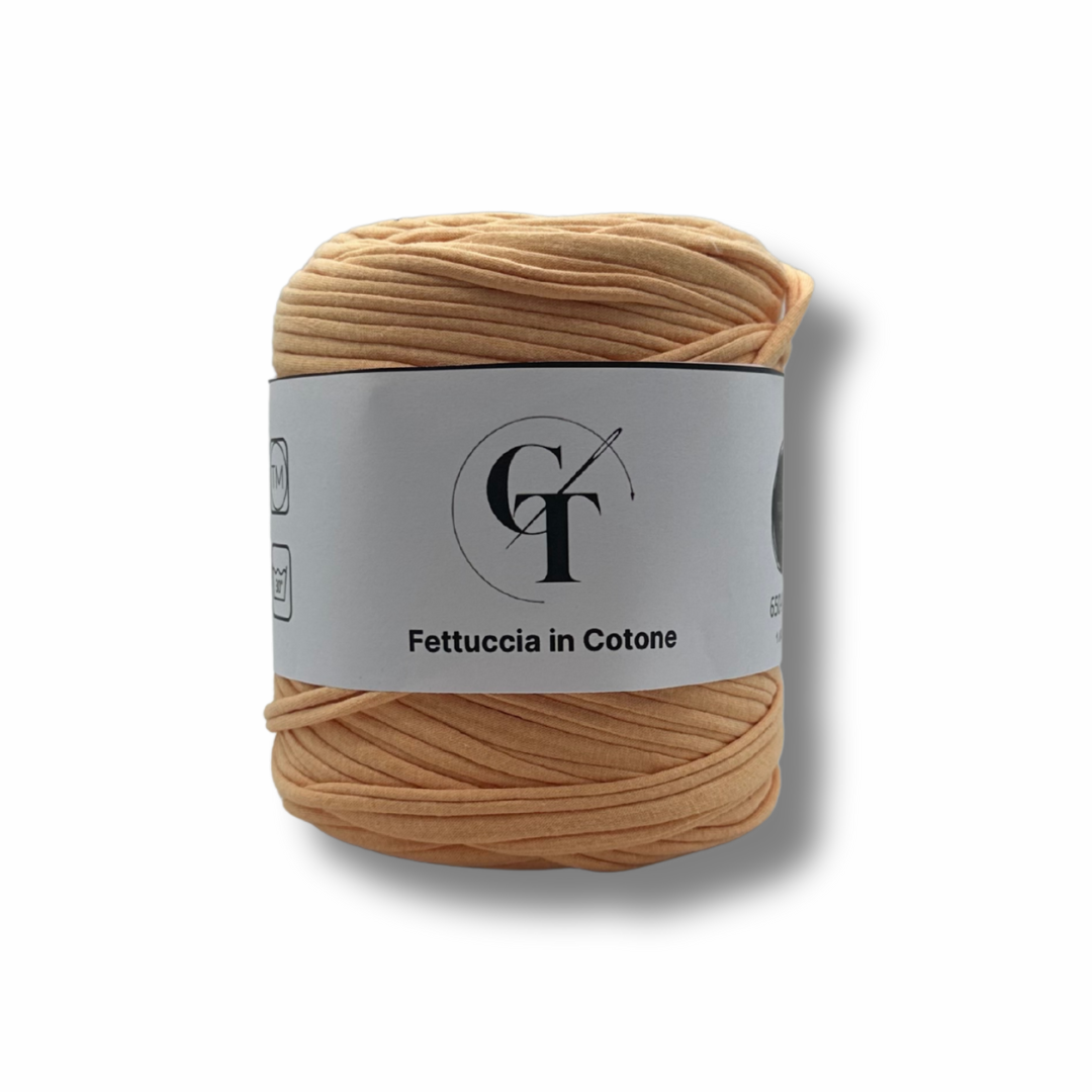 Fettuccia Cotone Elasticizzato Arancione per Borse Uncinetto