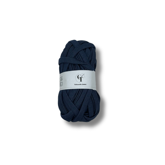 Fettuccia Jeans per Borse Uncinetto | Blu Scuro