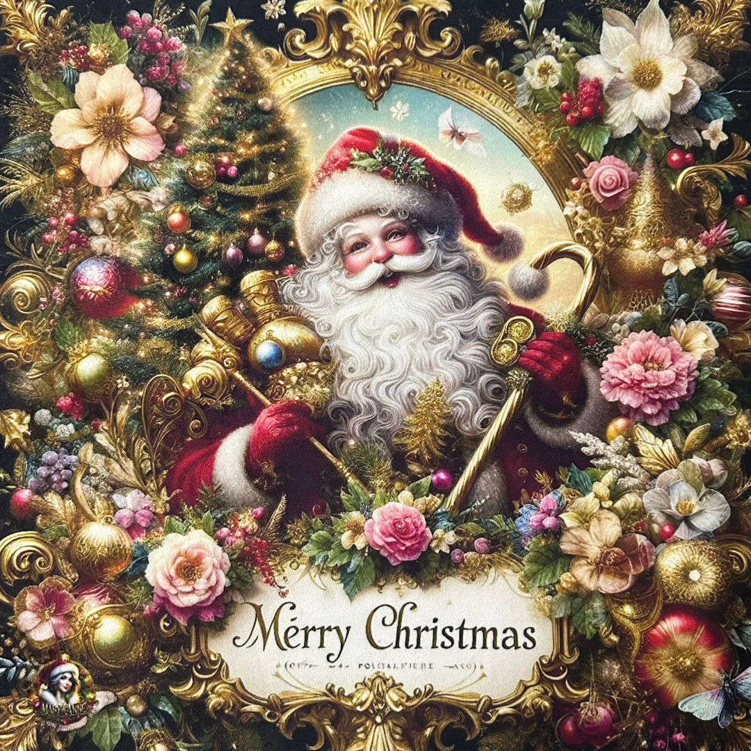 Pannello in Velluto Natalizio 45x45 cm | Merry Christmas