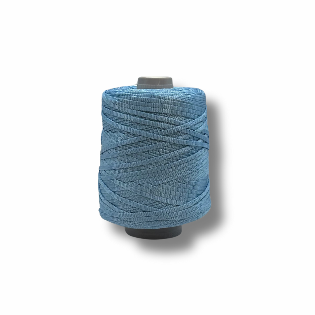 Makromecity Cordoncino In Poliestere Per Macramè 2mm X 230m | Colore Celeste, In Polipropilene | 200g Per Matassa | Ecologico Termofusibile