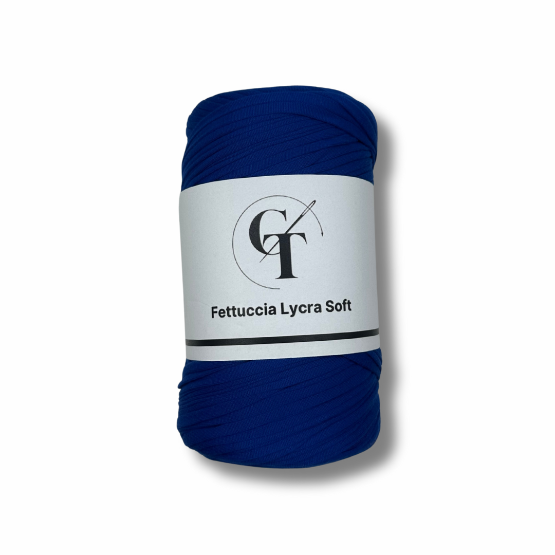 Fettuccia in Lycra Soft Blu Elettrico per Borse all’Uncinetto – 400g
