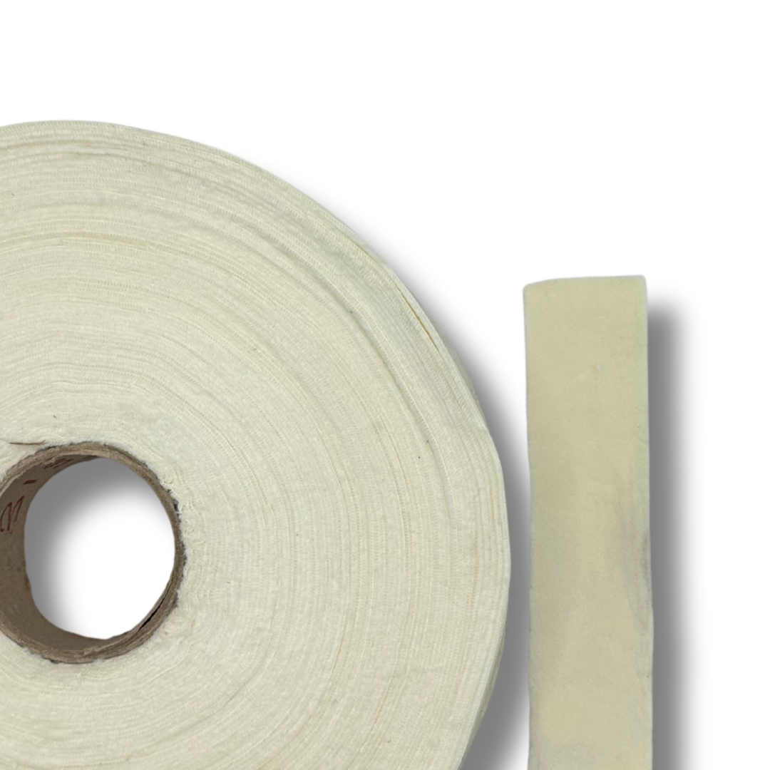 Fettuccia Velluto Elasticizzato Panna per Borse Uncinetto 313gr