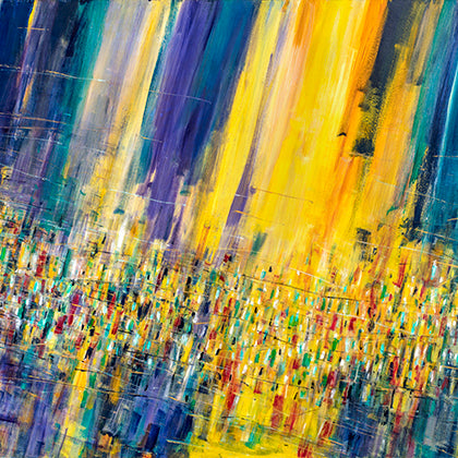 ALB3539 | Tessuto a Metraggio "Costellazioni" - Riproduzione Pittorica Umberto Albanese