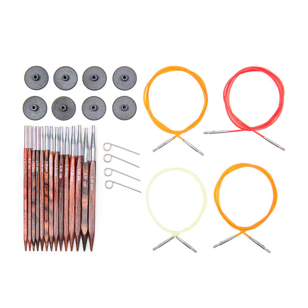 20613 | Set Punte Circolari Intercambiabili in Legno - Symfonie Deluxe KnitPro