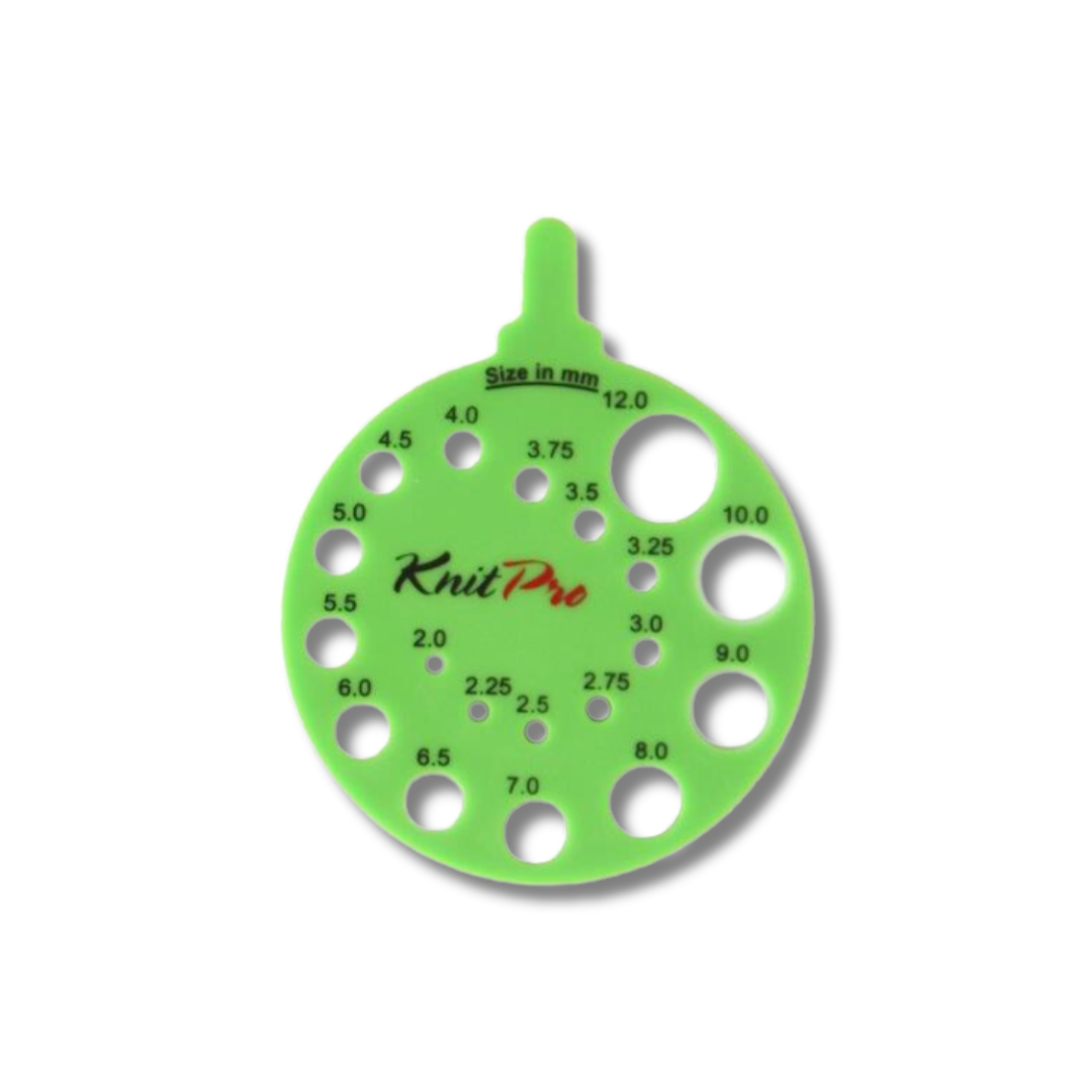 Misuratore Ferri KnitPro - Da 2,0 a 12,0 mm - Plastica