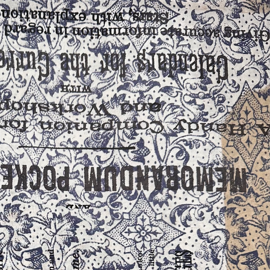 PWTH100 | Tessuto Americano Tim Holtz in Cotone 110 cm | Memorandum