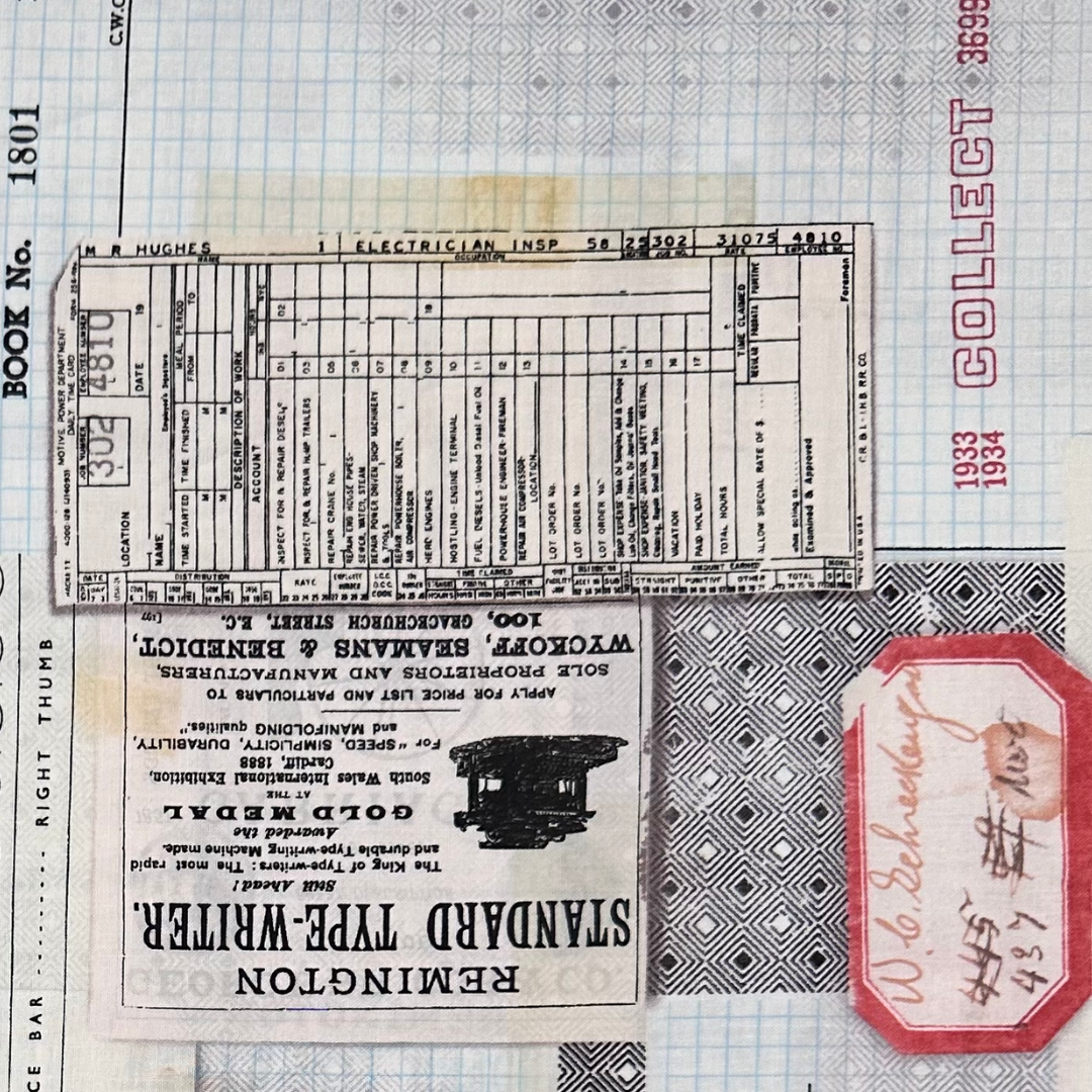 PWTH095 | Tessuto Americano Tim Holtz in Cotone 110 cm | Typewriter