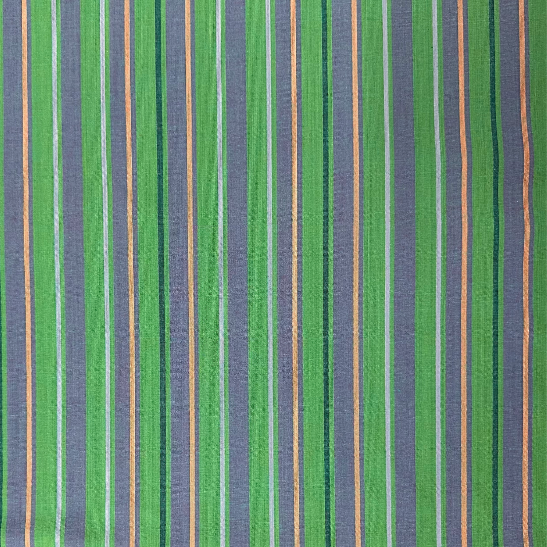Tessuto Americano in Cotone 110 cm | Green Stripes