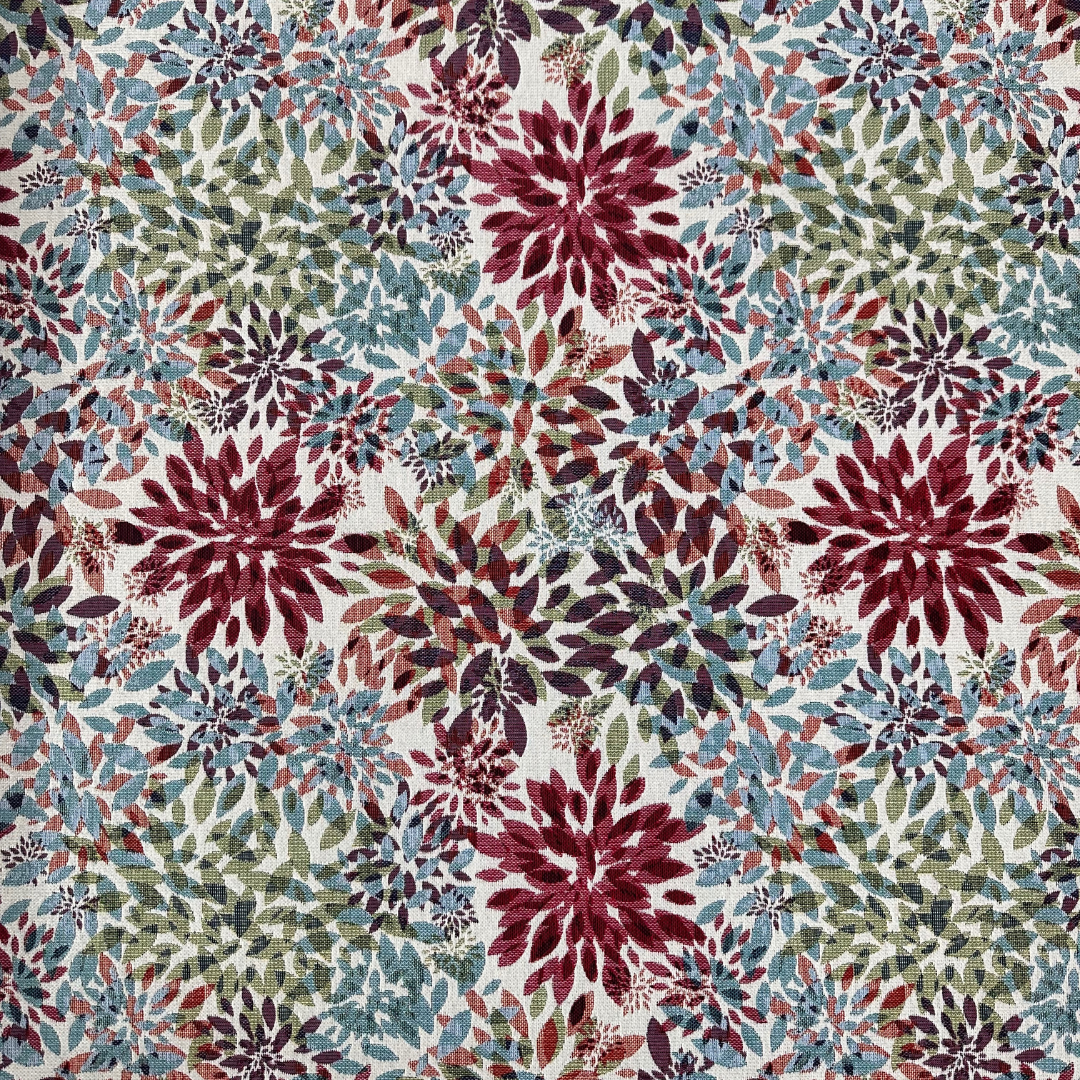 Tessuto Gobelin Fiori Stilizzati Multicolore 280cm a Metraggio