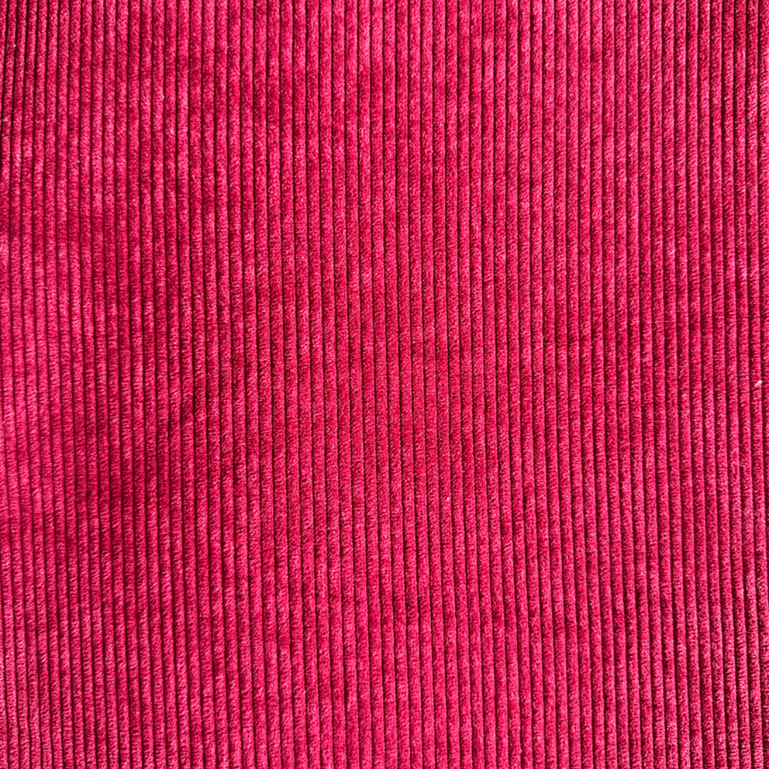 Rosso | Velluto a Coste 140 cm | Ideale per Arredo e Tappezzeria