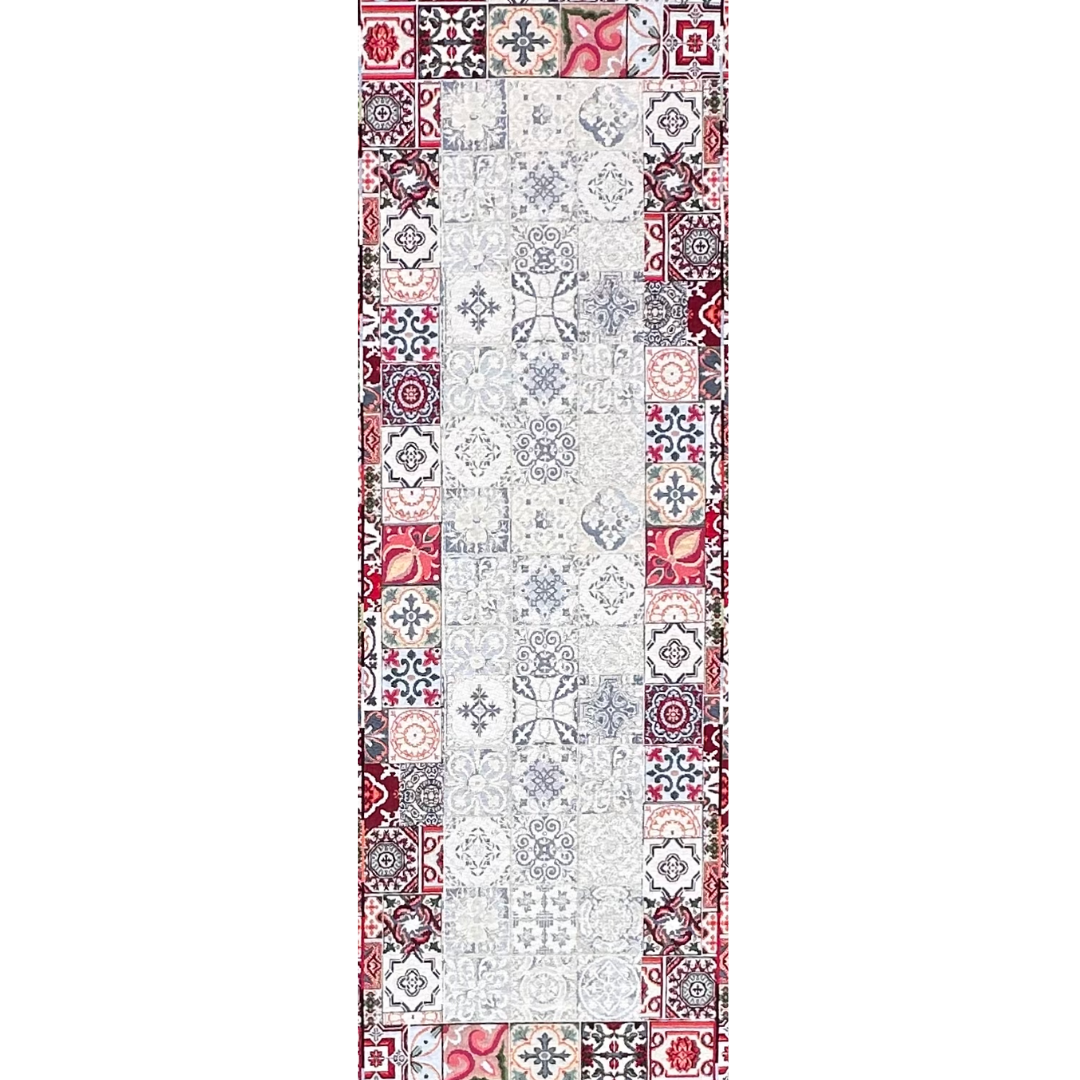 Pannello Gobelin Stampato Fantasia Maioliche 45x140 cm | Runner e Centrotavola