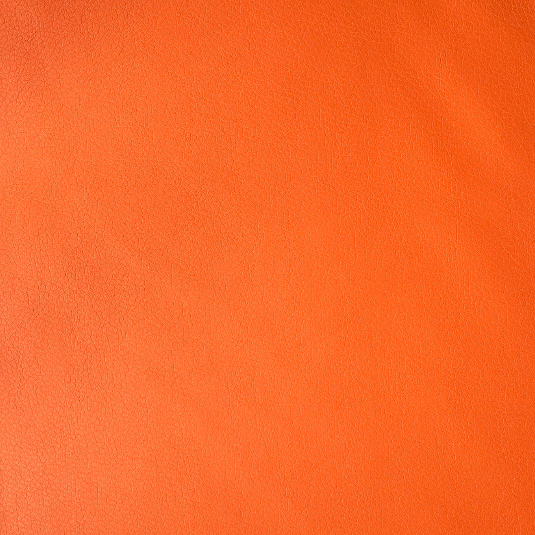 Tessuto Ecopelle Tinta Unita Arancione a Metraggio - Altezza 140cm
