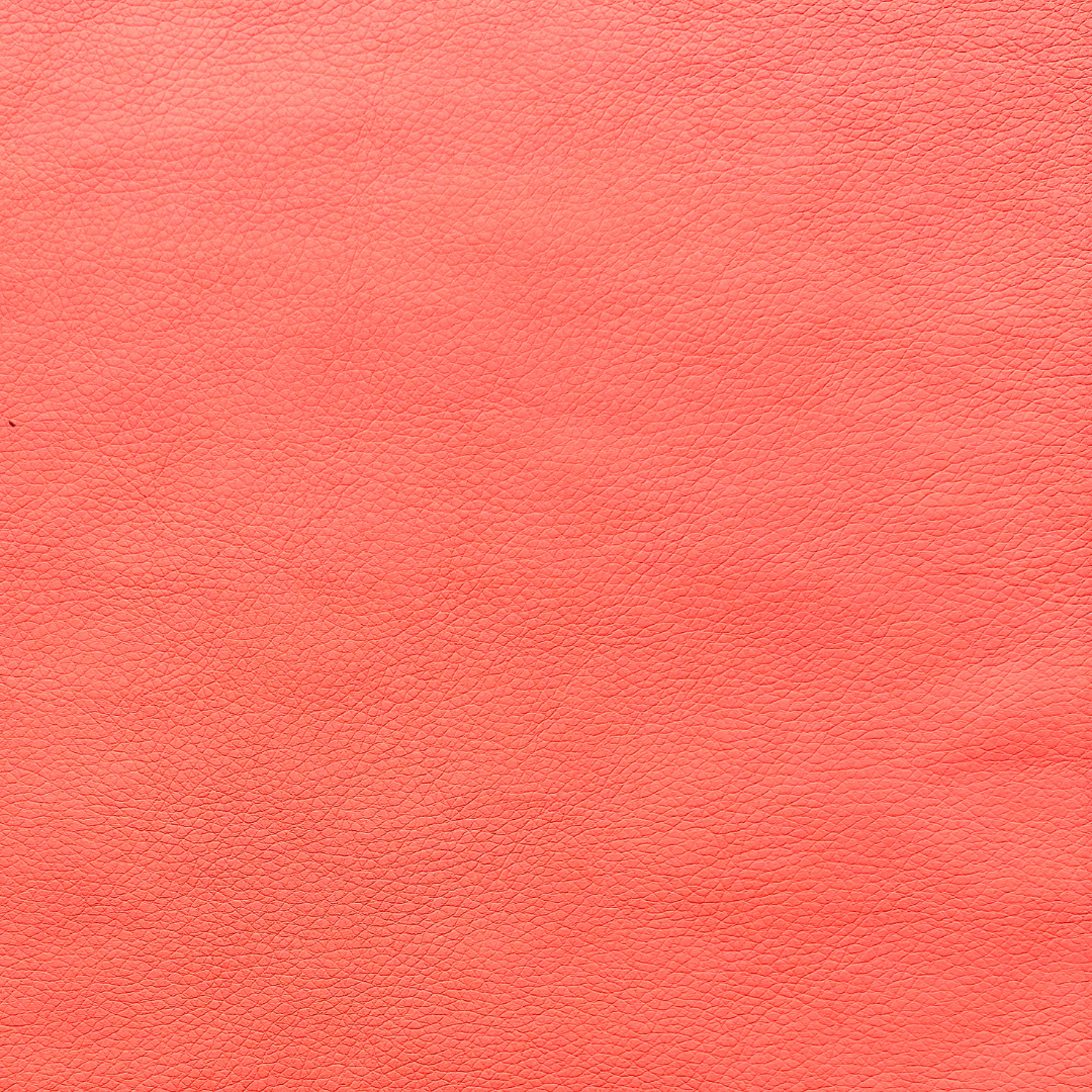 Tessuto Ecopelle Tinta Unita Arancione Chiaro a Metraggio - Altezza 140cm