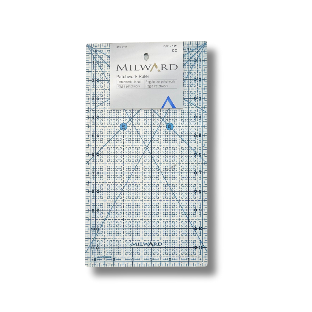 2152105 | Regolo Patchwork 6,5''x12'' Milward - Plastica Trasparente: Strumento Preciso e Versatile
