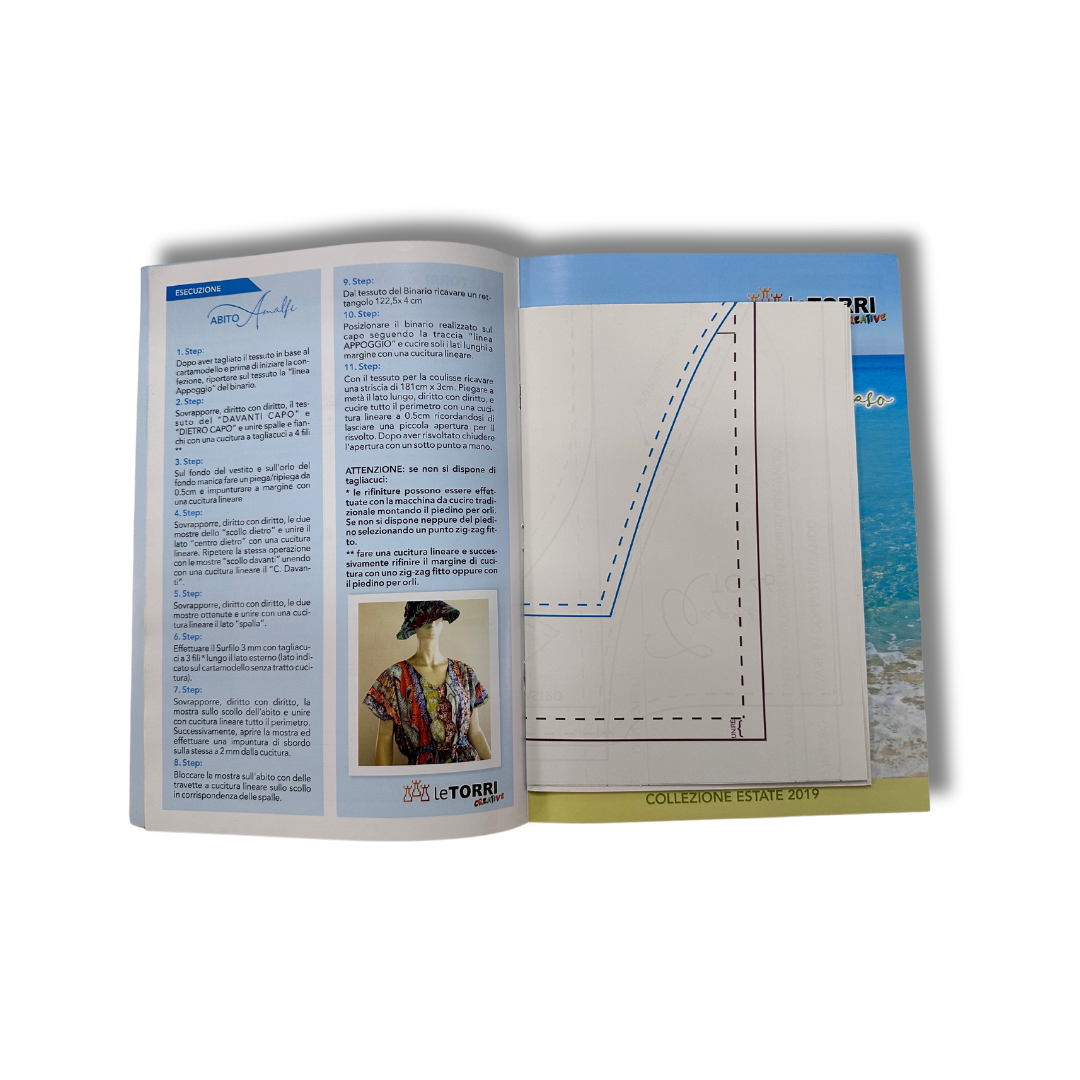 Rivista Beach Fashion: 4 Abiti da Spiaggia & Cartamodelli