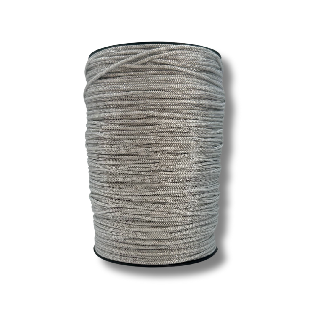 63 | Cordino per Borse all'Uncinetto Grigio Chiaro | 500gr | Spessore 3mm