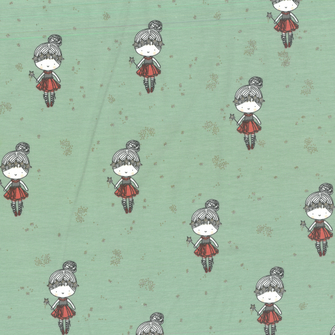 Tessuto Jersey Cotone Elasticizzato a Metraggio-Ballerine