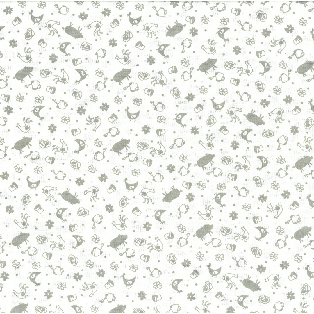 Animali Fattoria | Tessuto Cotonina Baby a Metraggio 140cm | 100% Cotone - Ideale per Cucito Creativo