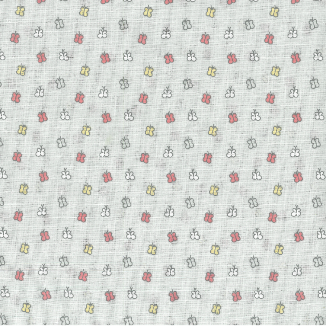 Farfalline | Tessuto Cotonina Baby a Metraggio 140cm | 100% Cotone - Ideale per Cucito Creativo
