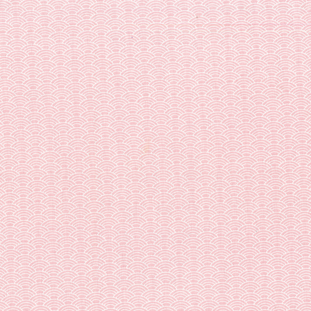 Ventagli Rosa | Tessuto Cotonina Fantasia a Metraggio | 100% Cotone | 140 cm Altezza