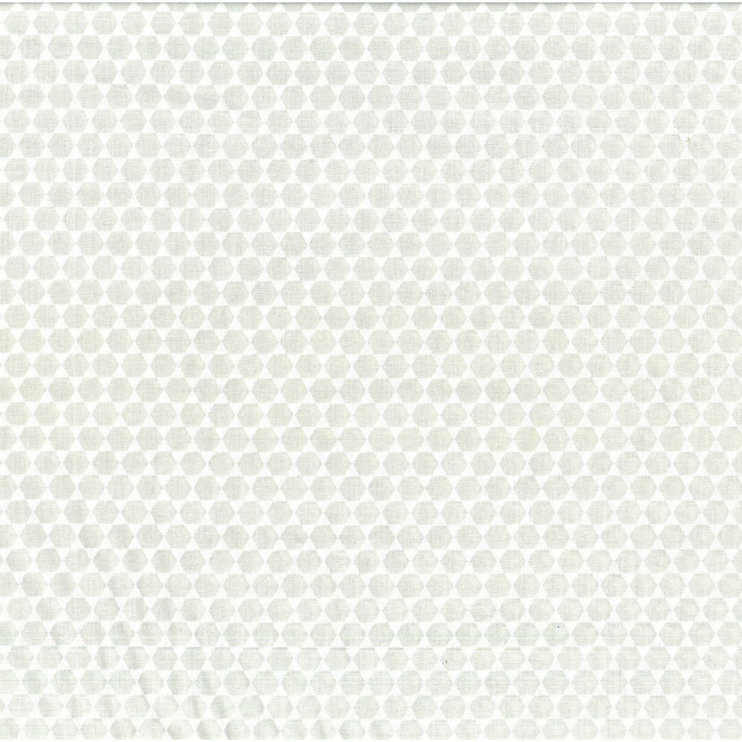 Esagoni Grigi | Tessuto Cotonina Fantasia a Metraggio | 100% Cotone | 140 cm Altezza