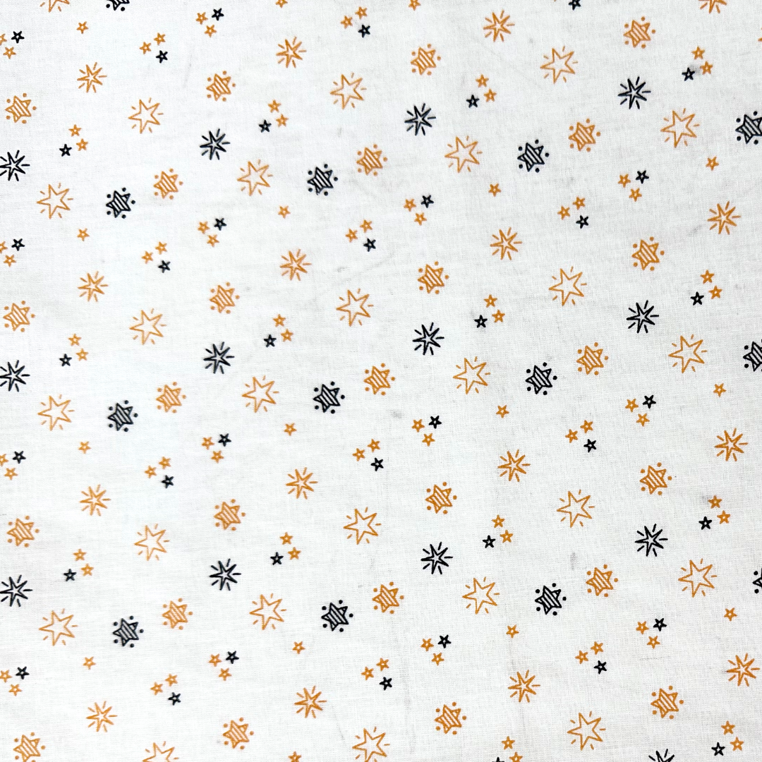 BABETH | Tessuto Cotonina Baby Stelline | 100% Cotone | Altezza 140 cm