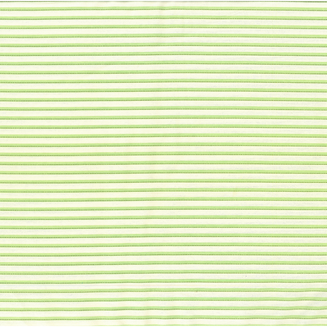 Rigato Verde | Tessuto Cotonina Baby a Metraggio 140cm | 100% Cotone - Ideale per Cucito Creativo