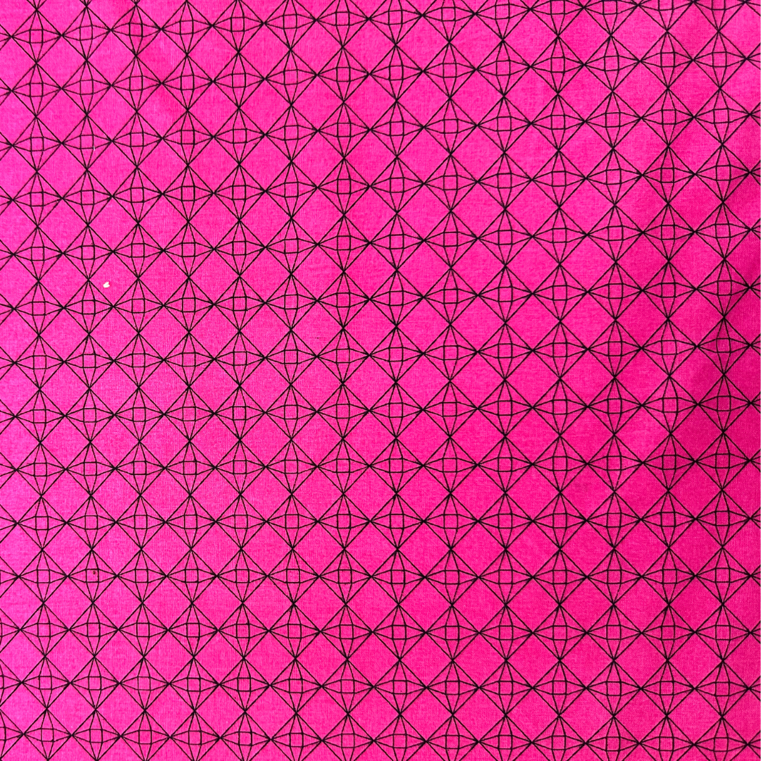 ALVA | Tessuto Cotonina Fantasia Geometrica | 100% Cotone | Altezza 140 cm