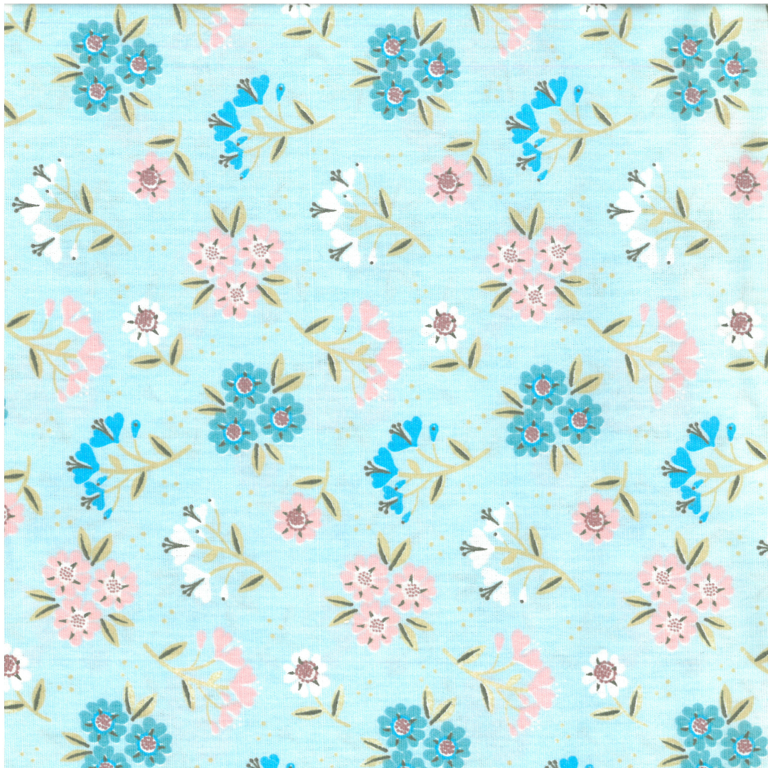 Fiori | Tessuto Cotonina Fantasia a Metraggio 140cm | 100% Cotone - Ideale per Cucito Creativo