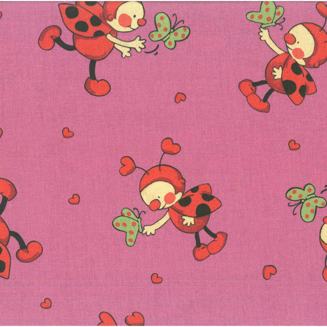 Coccinelle | Tessuto Cotonina Baby a Metraggio 280cm | 100% Cotone - Ideale per Cucito Creativo