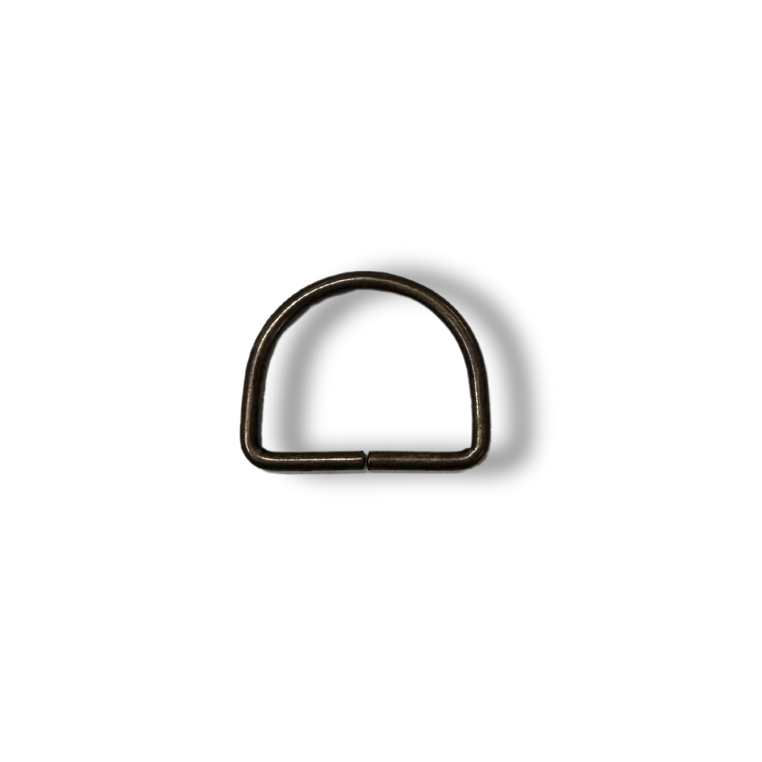 Mezzo Anello in Metallo Apribile Bronzo 3x2,5 cm | Perfetto per Borse, Pochette e Zainetti