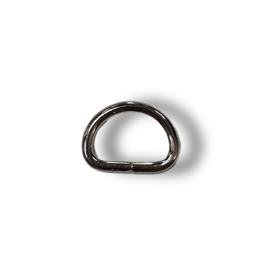 Mezzo Anello in Metallo Apribile Argento 3x2 cm | Perfetto per Borse, Pochette e Zainetti