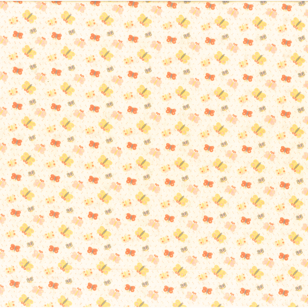 Farfalline | Tessuto Cotonina Baby a Metraggio 140cm | 100% Cotone - Ideale per Cucito Creativo