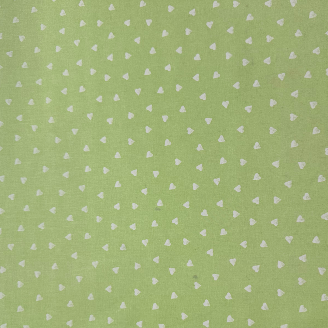 COEURINETTE | Tessuto Cotonina Baby Cuoricini | 100% Cotone | Altezza 140 cm