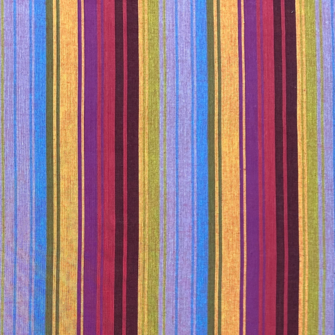 Tessuto Americano in Cotone 110 cm | Multicolored Stripes