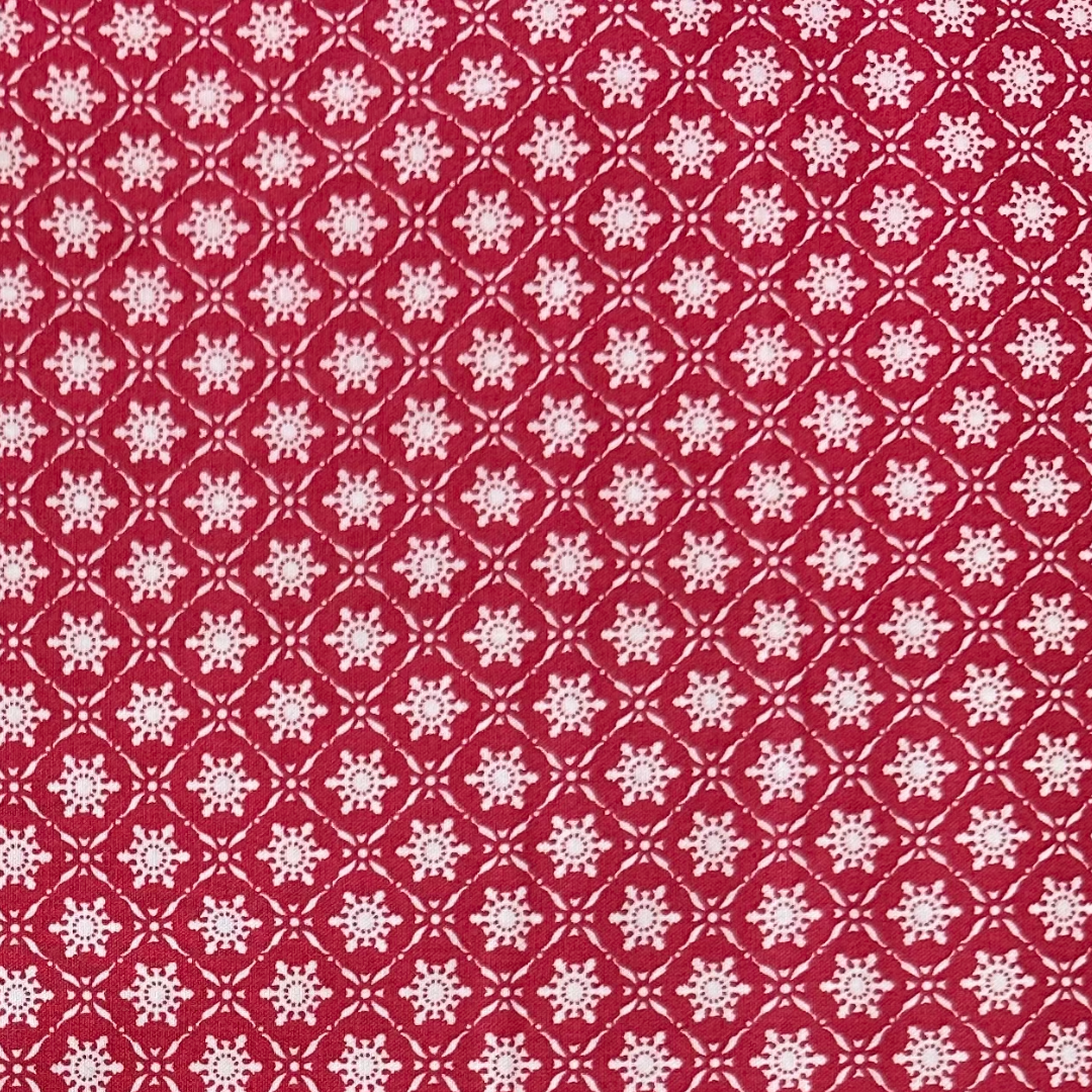 PWTW114 | Tessuto Americano Tanya Whelan in Cotone 110 cm | Snowflake Red
