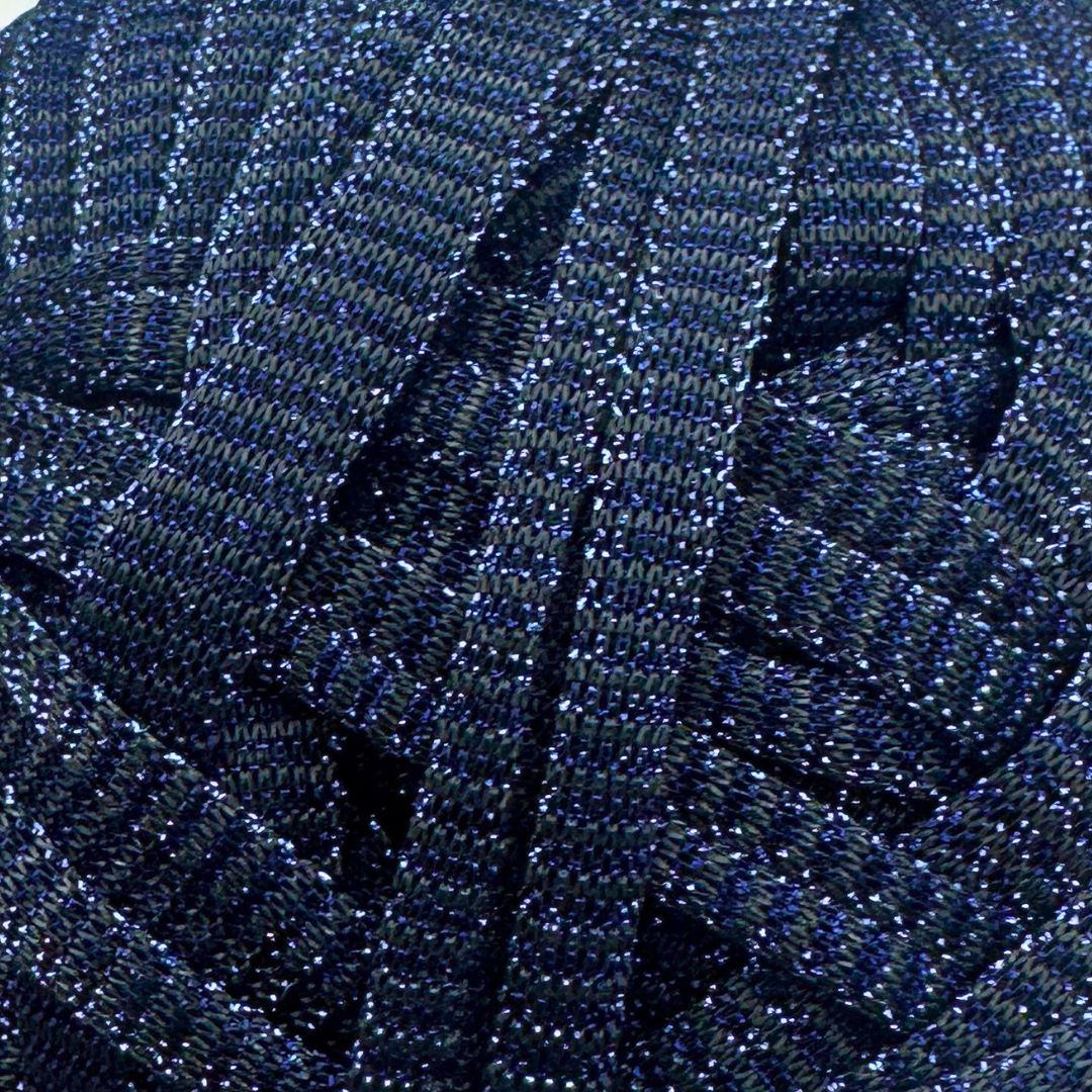 67 | Fettuccia in Tulle per Borse all’Uncinetto - 100g | Blu