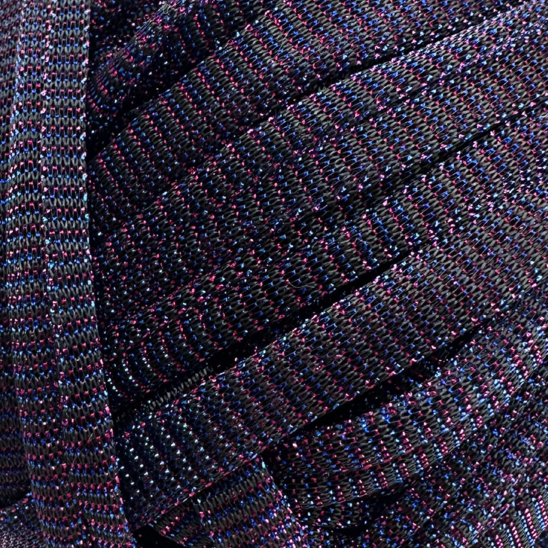 01 | Fettuccia in Tulle per Borse all’Uncinetto - 100g | Viola
