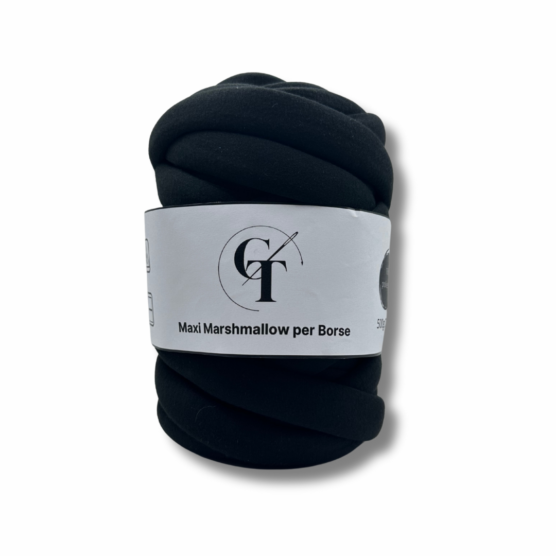 Filato Chunky Gigante in Cotone per Borse – Nero 1kg