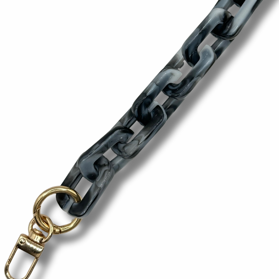 Manico per Borse Uncinetto Effetto Marmo – 44 cm Grigio