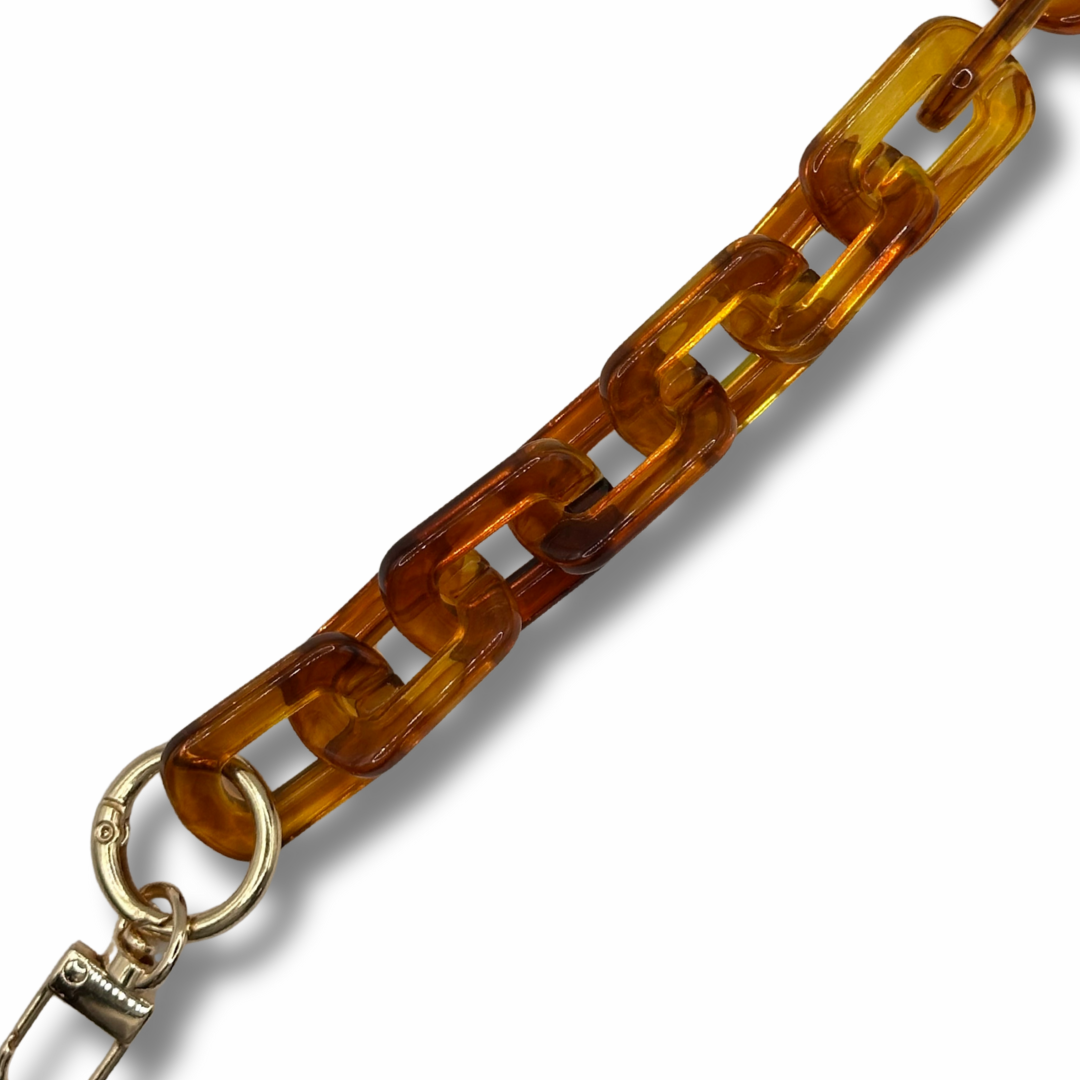 Manico per Borse Uncinetto Effetto Marmo – 44 cm Ambra