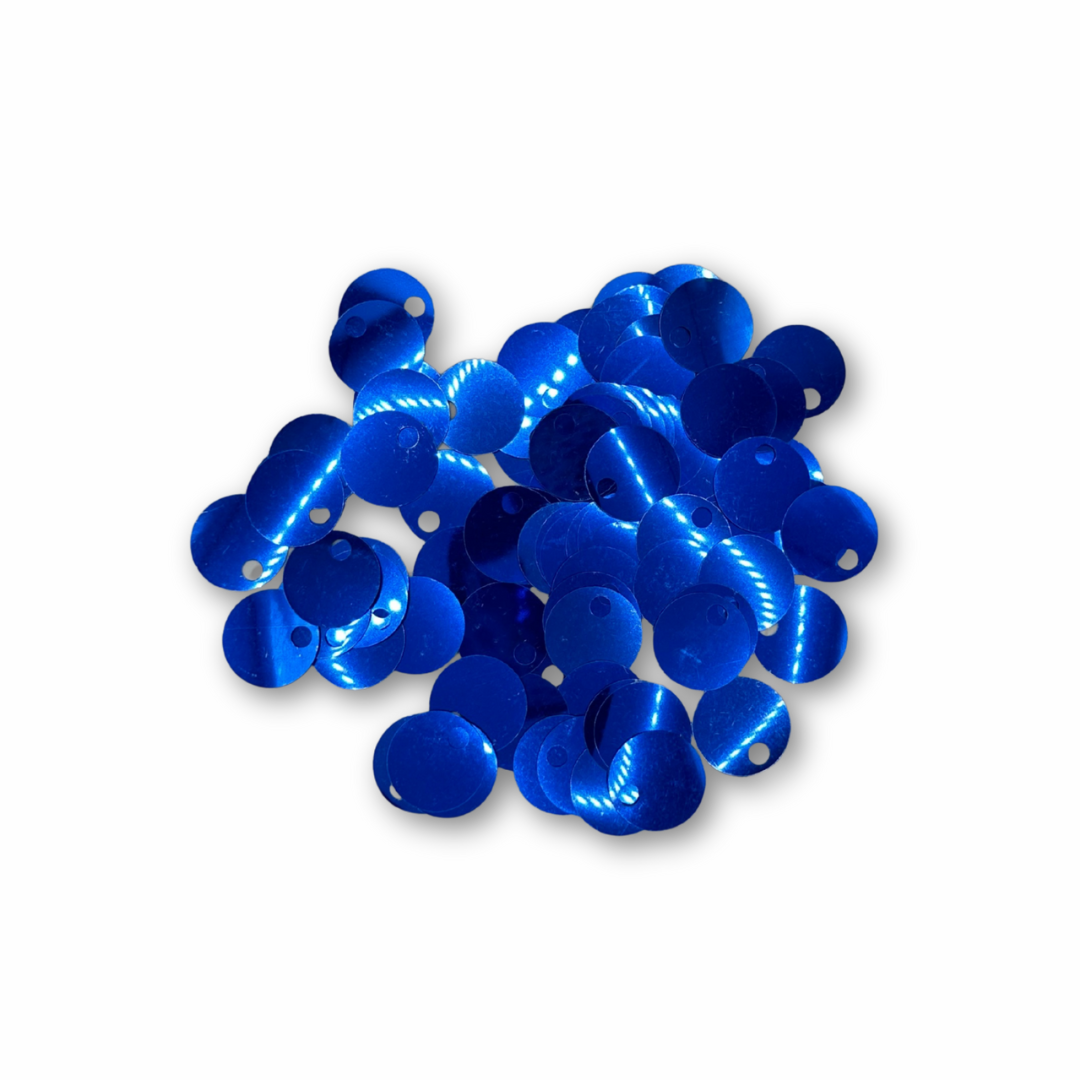 Paillettes Lisce per Borse Blu- Foro 5mm