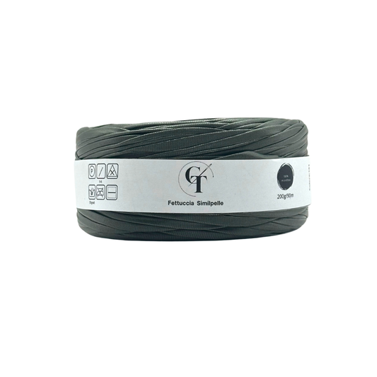 Fettuccia Similpelle per Borse Uncinetto | Verde Militare