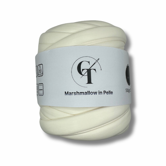 Filato Chunky Gigante in Pelle per Borse – Panna 500gr