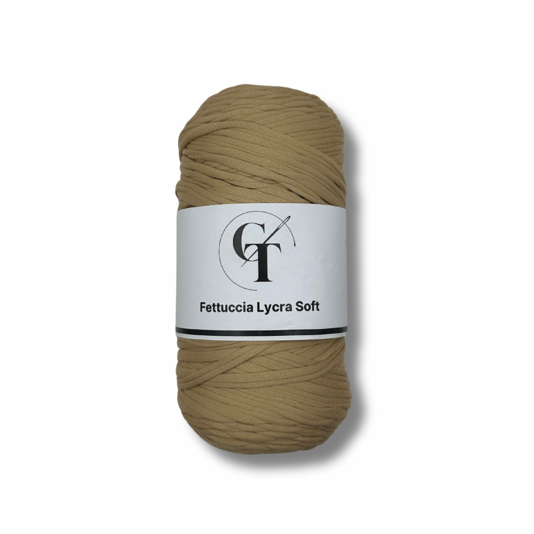Fettuccia in Lycra Soft Beige per Borse all’Uncinetto – 400g
