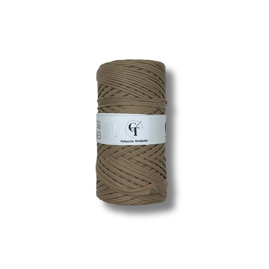 Fettuccia Similpelle per Uncinetto | Beige