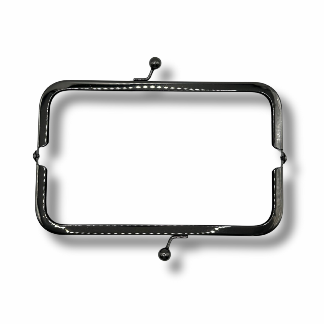 Chiusura Clic Clac Nera Rettangolare per Borse