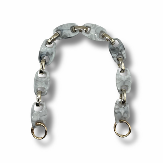 Catena per Borse Uncinetto Effetto Marmo – 42 cm Grigio