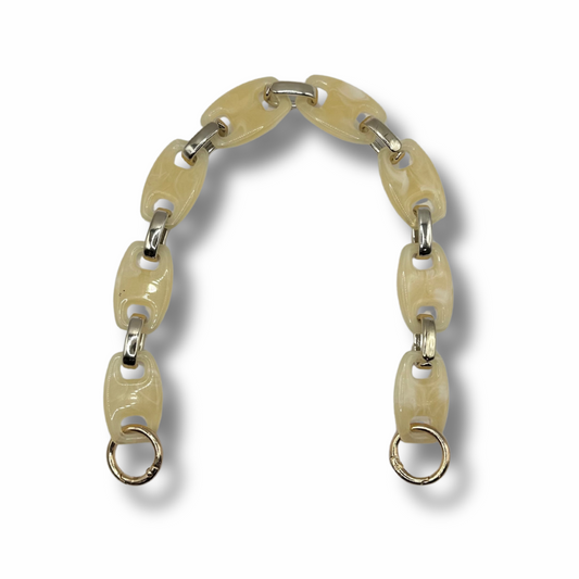 Catena per Borse Uncinetto Effetto Marmo – 42 cm Gialla